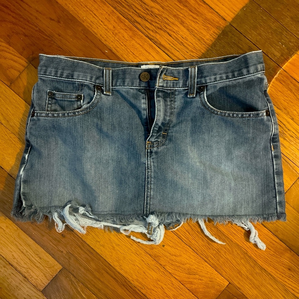 Calvin Klein denim mini skirt